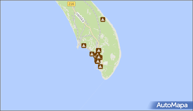 mapa Hel, Hel na mapie Targeo