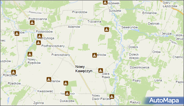 mapa Helenków, Helenków na mapie Targeo