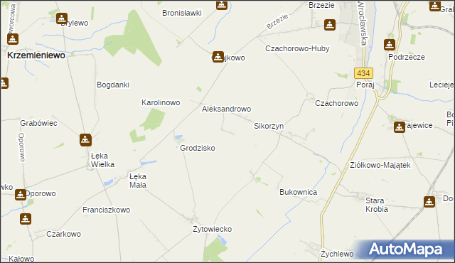 mapa Huby Pijanowskie, Huby Pijanowskie na mapie Targeo