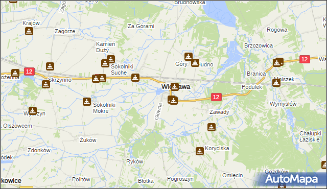 mapa Jabłonica gmina Wieniawa, Jabłonica gmina Wieniawa na mapie Targeo