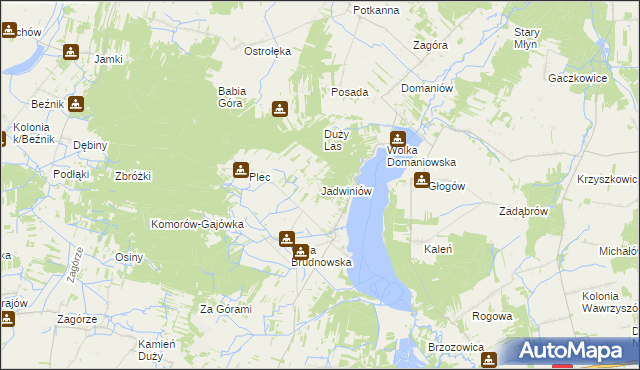 mapa Jadwiniów, Jadwiniów na mapie Targeo