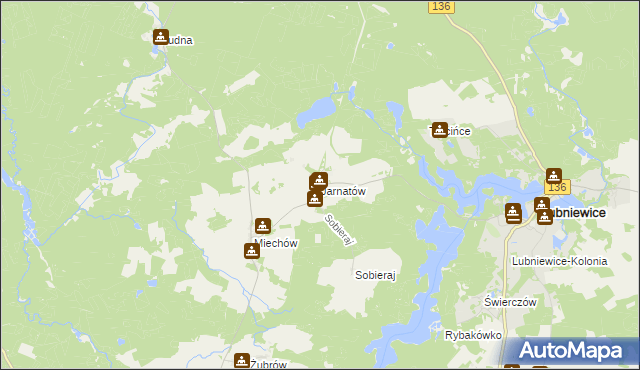 mapa Jarnatów, Jarnatów na mapie Targeo