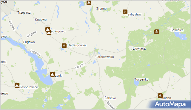 mapa Jarosławsko, Jarosławsko na mapie Targeo