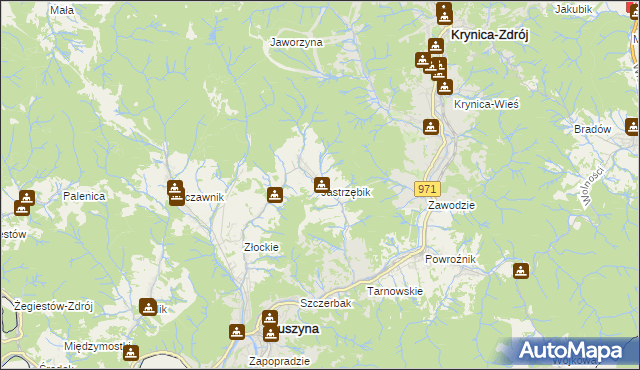 mapa Jastrzębik, Jastrzębik na mapie Targeo