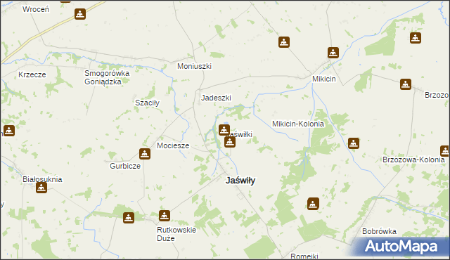 mapa Jaświłki, Jaświłki na mapie Targeo