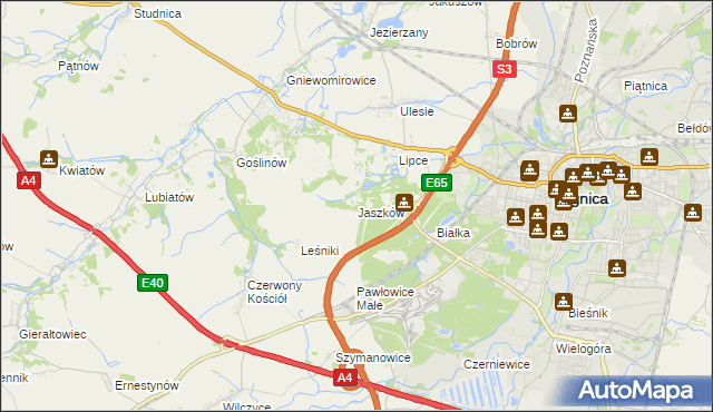 mapa Jaszków, Jaszków na mapie Targeo