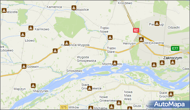 mapa Jaworowo-Trębki Stare, Jaworowo-Trębki Stare na mapie Targeo