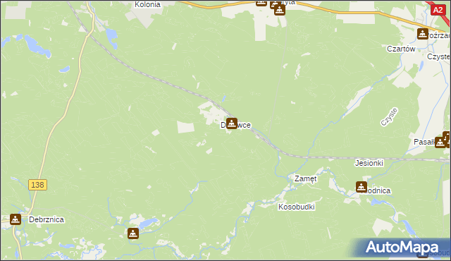 mapa Jelenie Pole, Jelenie Pole na mapie Targeo