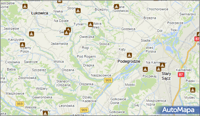 mapa Juraszowa, Juraszowa na mapie Targeo
