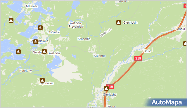 mapa Kalenne, Kalenne na mapie Targeo