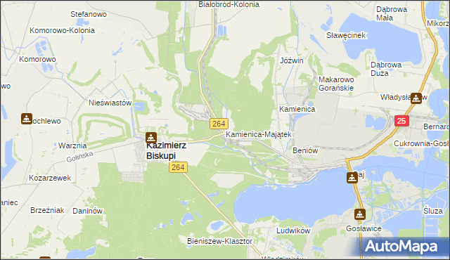 mapa Kamienica-Majątek, Kamienica-Majątek na mapie Targeo