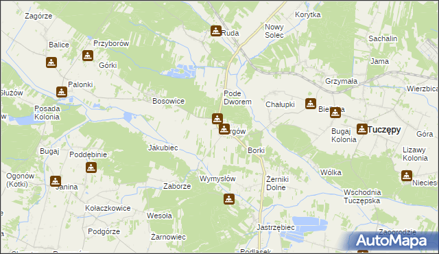 mapa Kargów, Kargów na mapie Targeo