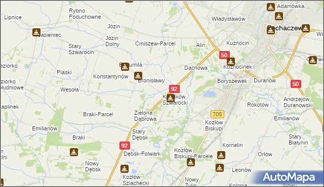mapa Karolków Szwarocki, Karolków Szwarocki na mapie Targeo