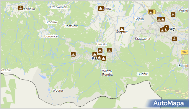 mapa Karpacz, Karpacz na mapie Targeo