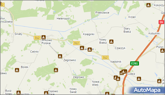 mapa Karśnice, Karśnice na mapie Targeo