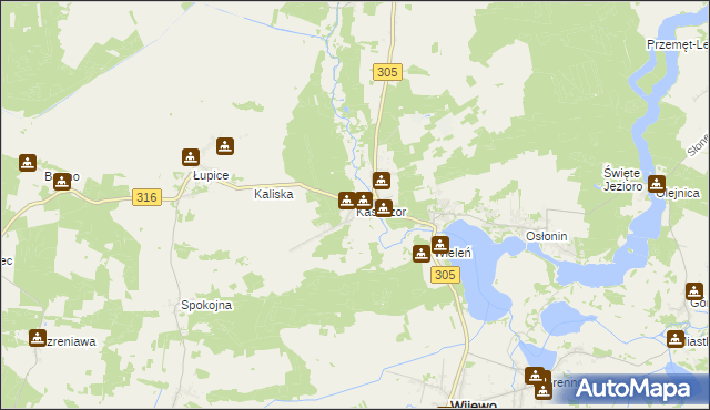 mapa Kaszczor, Kaszczor na mapie Targeo