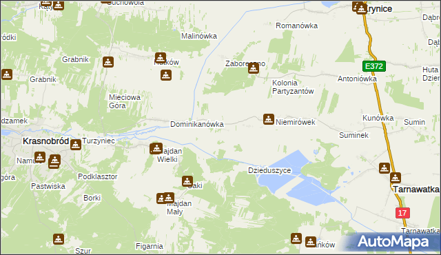 mapa Klocówka, Klocówka na mapie Targeo