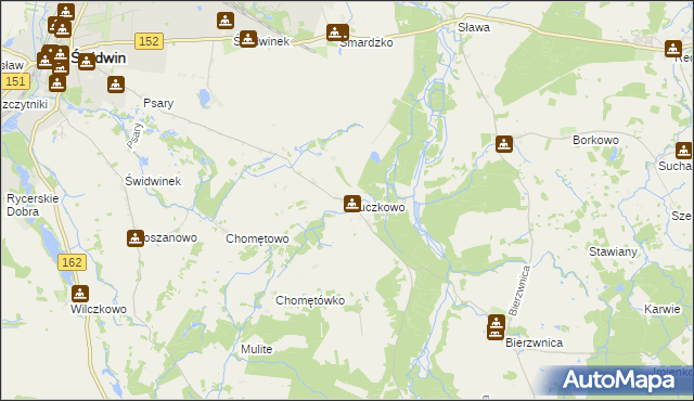mapa Kluczkowo, Kluczkowo na mapie Targeo