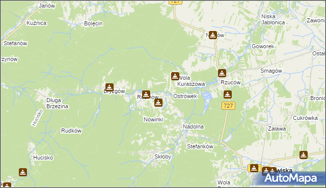 mapa Kochanów gmina Borkowice, Kochanów gmina Borkowice na mapie Targeo