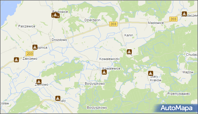 mapa Kowalewiczki, Kowalewiczki na mapie Targeo