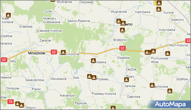 mapa Kozenin, Kozenin na mapie Targeo