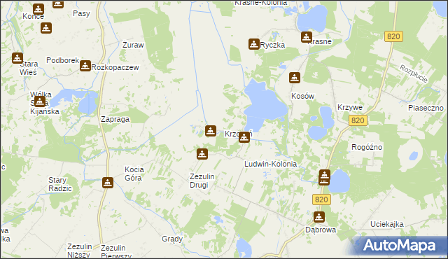 mapa Krzczeń, Krzczeń na mapie Targeo
