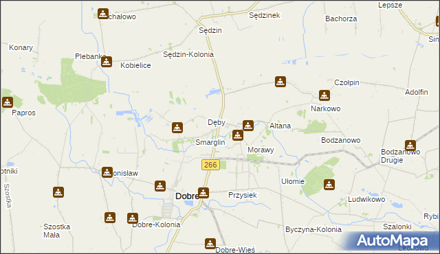 mapa Krzywosądz, Krzywosądz na mapie Targeo