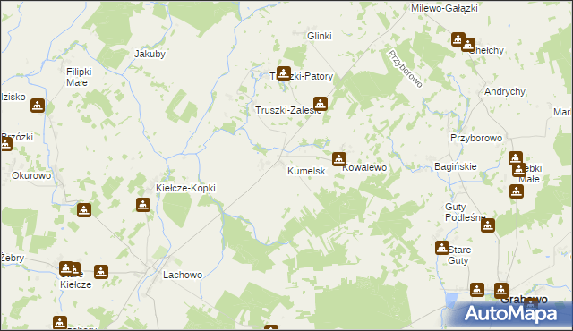 mapa Kumelsk, Kumelsk na mapie Targeo