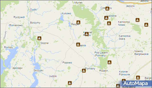 mapa Łabętnik, Łabętnik na mapie Targeo