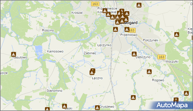 mapa Łęczenko, Łęczenko na mapie Targeo