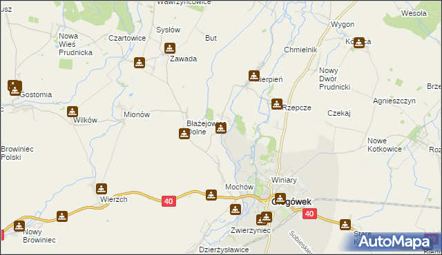 mapa Leśnik gmina Głogówek, Leśnik gmina Głogówek na mapie Targeo