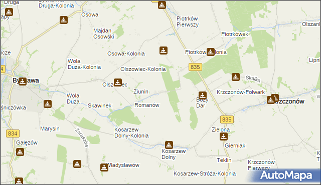 mapa Lewandowszczyzna, Lewandowszczyzna na mapie Targeo
