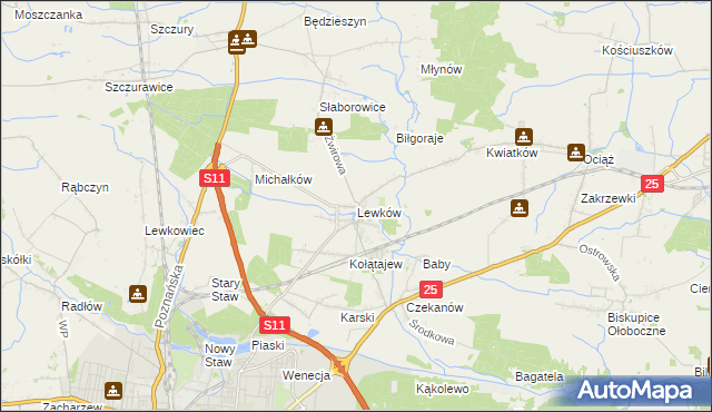 mapa Lewków, Lewków na mapie Targeo