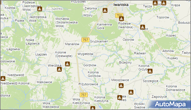mapa Łopatno, Łopatno na mapie Targeo