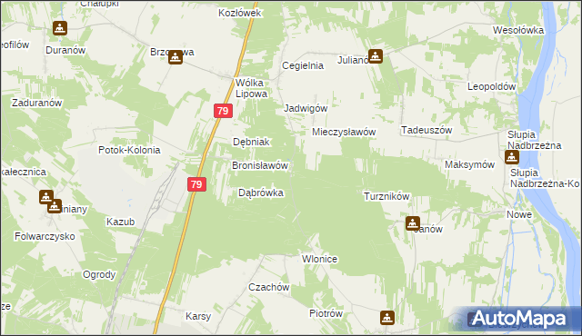 mapa Łubowa, Łubowa na mapie Targeo