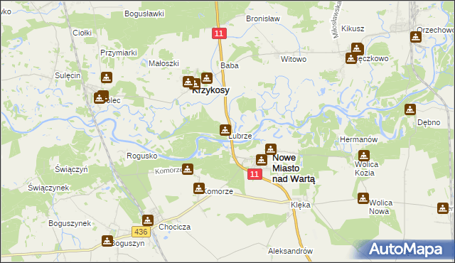mapa Lubrze, Lubrze na mapie Targeo