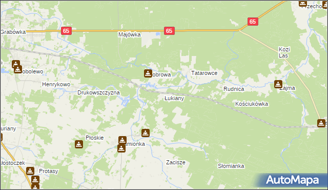 mapa Łukiany, Łukiany na mapie Targeo