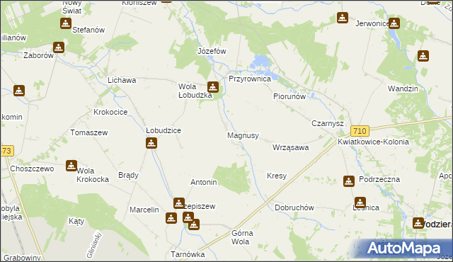 mapa Magnusy, Magnusy na mapie Targeo