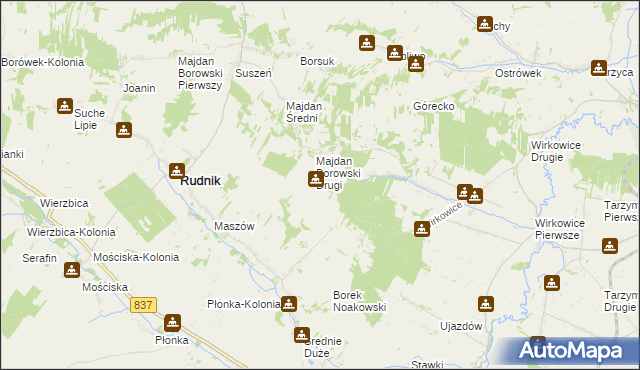 mapa Majdan Łuczycki, Majdan Łuczycki na mapie Targeo