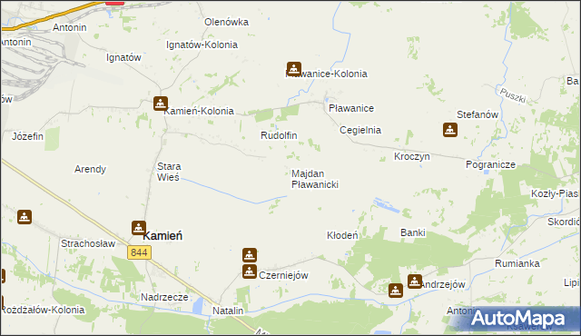 mapa Majdan Pławanicki, Majdan Pławanicki na mapie Targeo