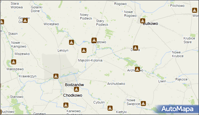 mapa Mąkolin, Mąkolin na mapie Targeo