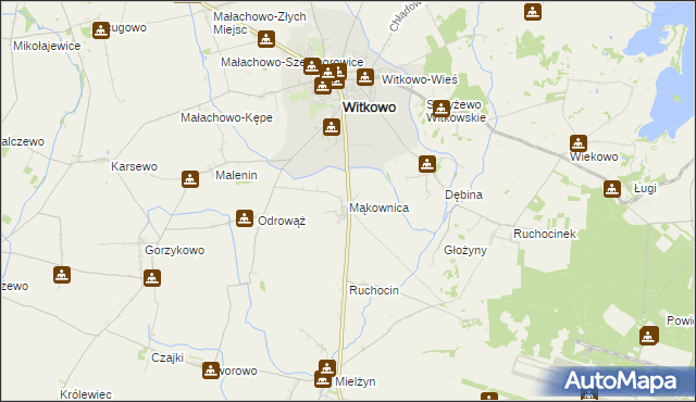 mapa Mąkownica, Mąkownica na mapie Targeo