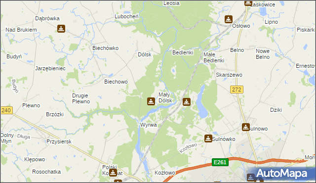 mapa Mały Dólsk, Mały Dólsk na mapie Targeo