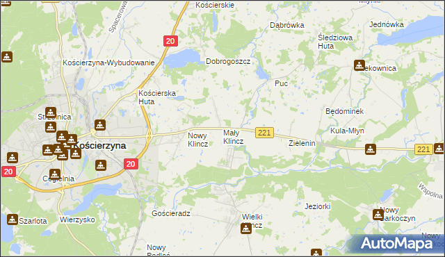 mapa Mały Klincz, Mały Klincz na mapie Targeo