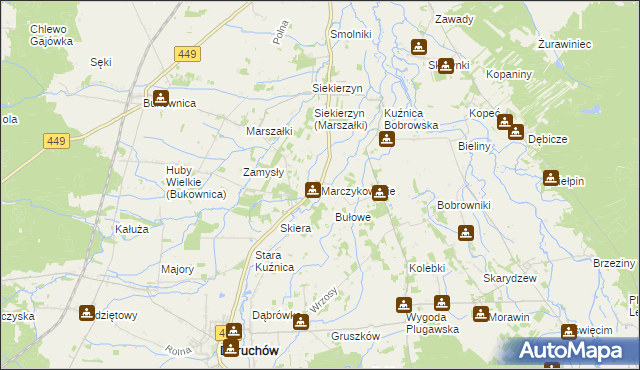 mapa Marczykowskie, Marczykowskie na mapie Targeo