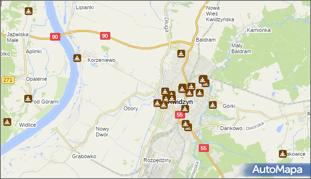 mapa Mareza, Mareza na mapie Targeo