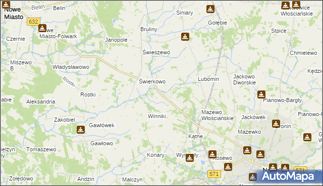 mapa Mazewo Dworskie A, Mazewo Dworskie A na mapie Targeo