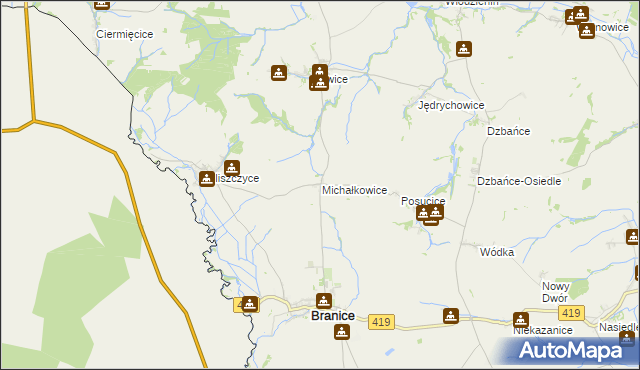mapa Michałkowice, Michałkowice na mapie Targeo