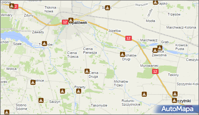mapa Michałów Czwarty, Michałów Czwarty na mapie Targeo