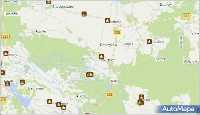 mapa Michałów gmina Chocianów, Michałów gmina Chocianów na mapie Targeo